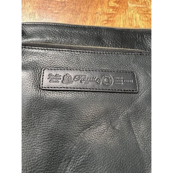 Vtg Fossil 1954 75082 Black Genuine Leather Adjustable Shoulder Bag Purse Charm - Picture 8 of 10